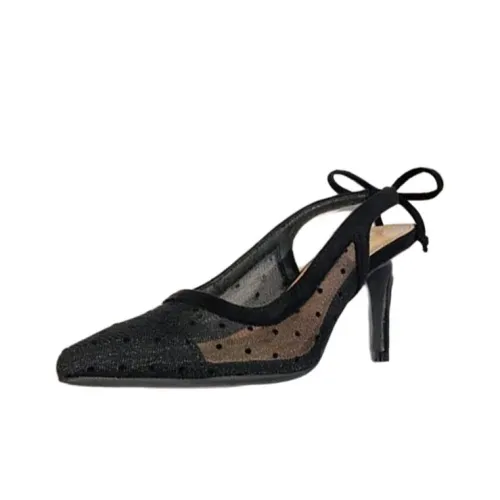 BIGTREE Узкий каблук высокий каблук 6 см женский черный