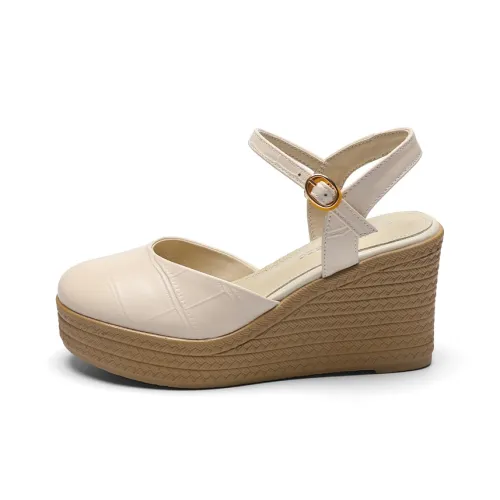 ZHR Wrap Up Сандалии Клин-Каблук Высокие Каблуки 8,5 см Женские