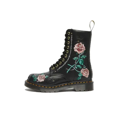Dr.Martens 1490 Короткий Мартин Ботинок Женские Черный