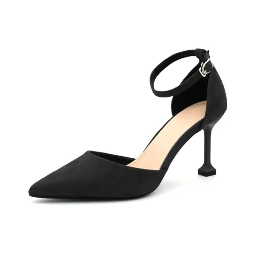 Ainer Кошка Узкий каблук Высокие каблуки 8 см Женские Черный