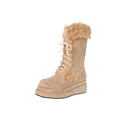 Pounise Термическое покрытие для увеличения высоты Crew Сноубутсы Женские Хаки