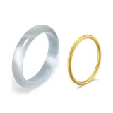 Ледяной синий браслет Step and Echo Dingdang [Золотой простой круг]