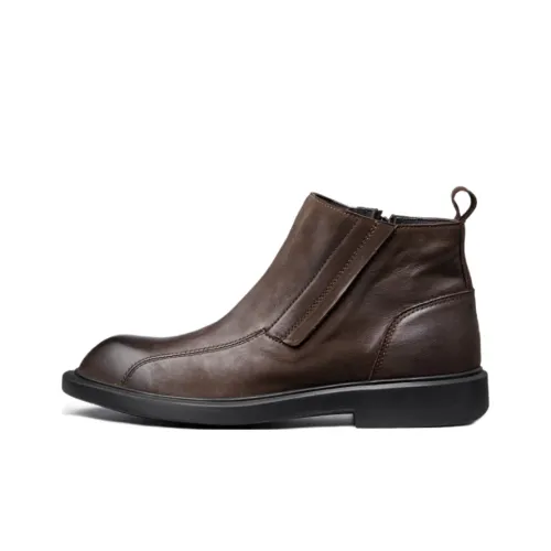 Brounvanm Ботильоны Мужские Кофейного цвета
