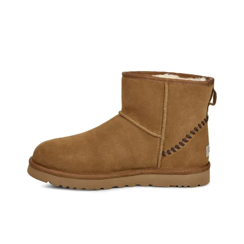 UGG CLASSIC MINI Термостойкий противоскользящий короткий ботинок для снега MID голень Мужской каштаново-коричневый