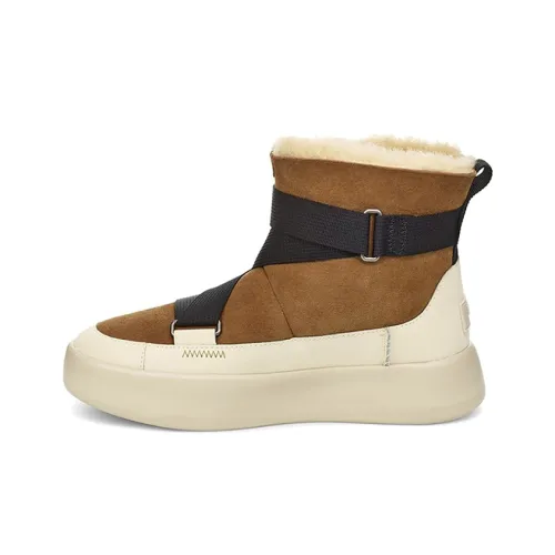 UGG Классический BOOM Buckle Теплый противоскользящий короткий снегокат женский коричневый