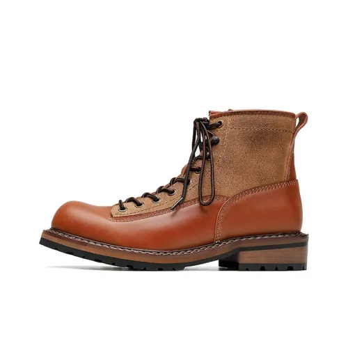 YEDANI Короткий ботинок Martin мужской коричневый