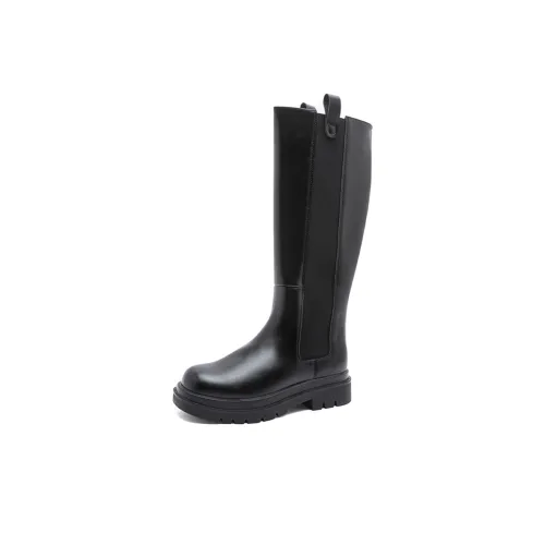 SEMIR Женские высокие сапоги до колена, черные