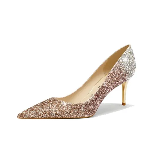 Ruby L Высокие каблуки Золотой 6,5CM Женские