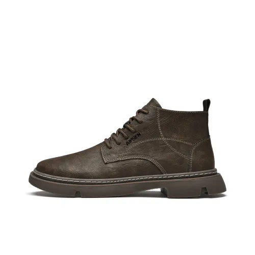 AIPSEN ботинки Martin Khaki Мужские