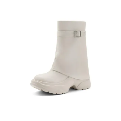 BELLE Ботильоны 6 см Женские Мягкий матовый Белый Метеоритный черный