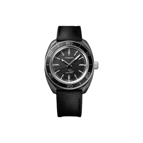LONGINES Автоматический Механический Механизм Мужские Часы 43 мм Черный