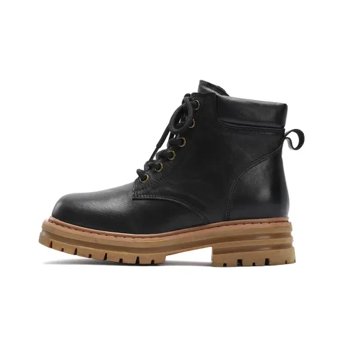 MALEMONKEY Короткий Мартин Boot 4CM Женские Черный