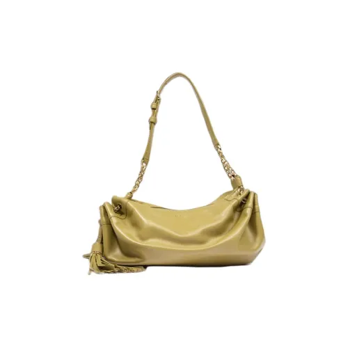 LANCEL Сумка через плечо из коровьей кожи Маленькая Женская Горчичный