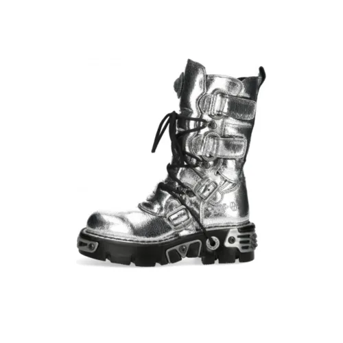 NEW ROCK Crew Martin Boot 6 см Унисекс Silver