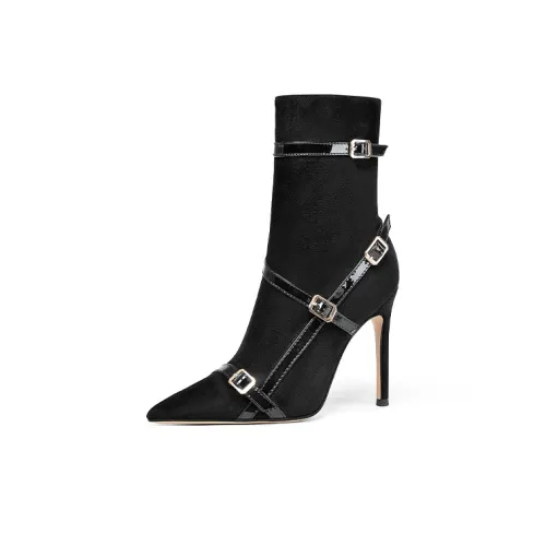 Lily Wei Ботильоны 10 см Женские Черные