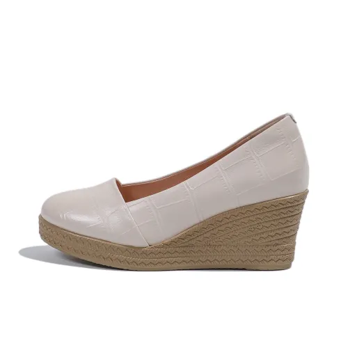 Mulinsen Клин-каблук Высокие каблуки Женские Бежевый