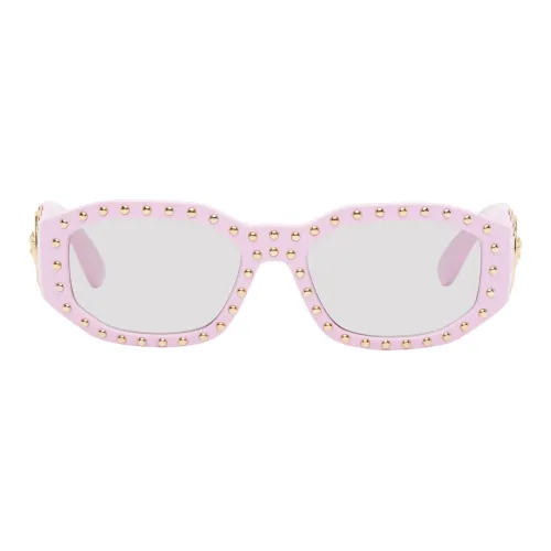VERSACE Ацетат Нерегулярная форма Солнцезащитные очки Унисекс Розовый