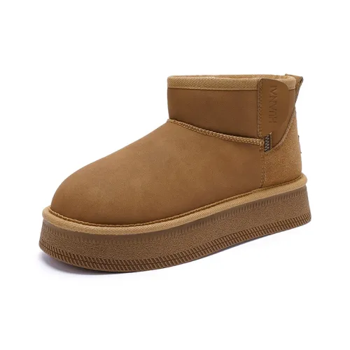 HUANAI Короткие Сноубутсы Женские CAMEL