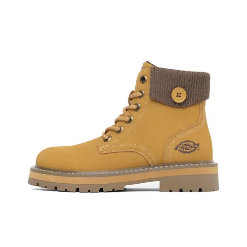 Dickies Короткий MID Голень Мартин Boot Женские Земляной желтый