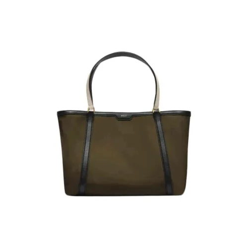 BALLY Ткань Тоут Сумка Сумка для покупок Сумка среднего размера Женская Яшма