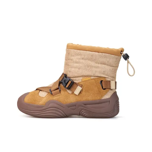 Joy Mario визуально увеличивает рост Короткий MID Голень Сноубутсы Женские