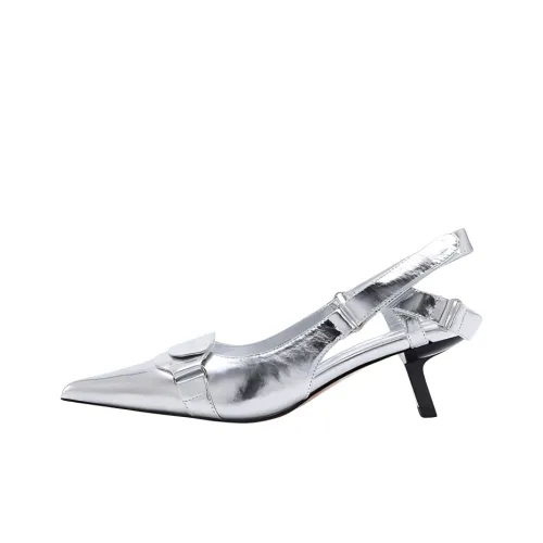 CINDY C ERIC Узкий каблук Высокие каблуки 5,5 см Женские Серебряный