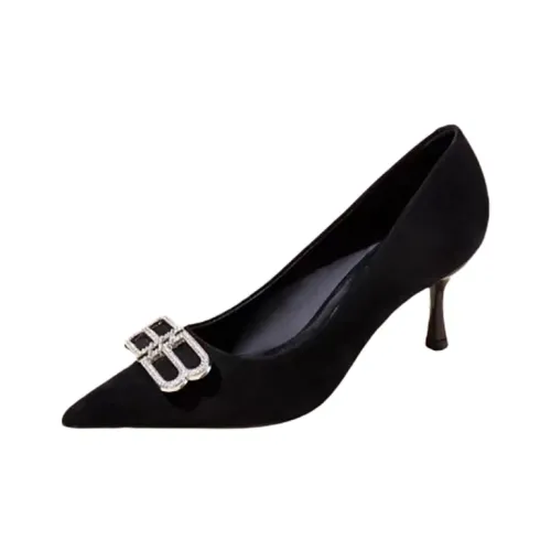 Xingdiman Низкий каблук Высокий каблук Женский Черный