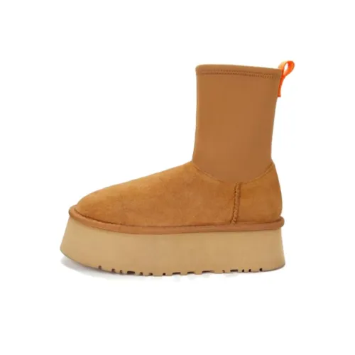 STUDIO LEE Короткие Сноубутсы Женские Каштановые