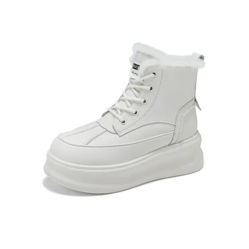 BAIJIHONG Термические Увеличивающие Короткие Снежные Ботинки Женские