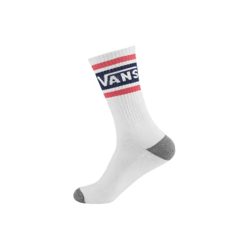 VANS Белый 1 Пачка Мужские Носки до икры MID