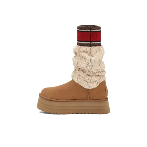 UGG Женские высокие сапоги до колена, коричневые