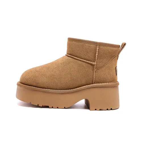 MALEMONKEY Термические Увеличивающие Высота Короткие Снежные Ботинки Женские