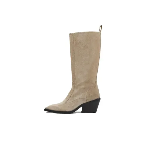 FLATTERED Колено Высокие сапоги 6 см Женские Песочный