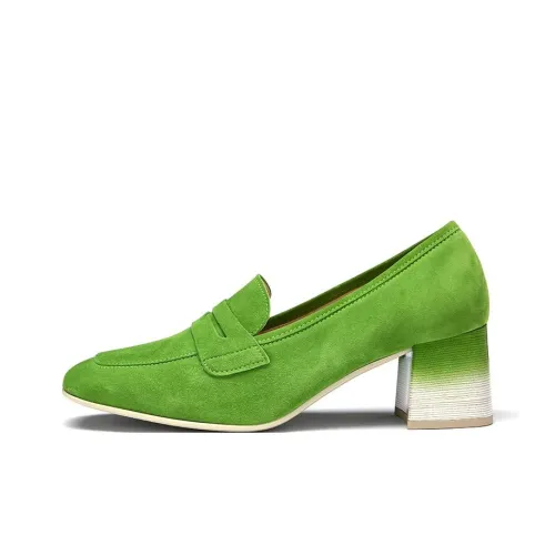 Gabor Грубый каблук Высокие каблуки 5,5 см Женские Зеленый