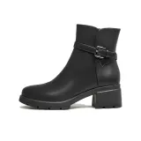 Чёрный - меховая подкладка