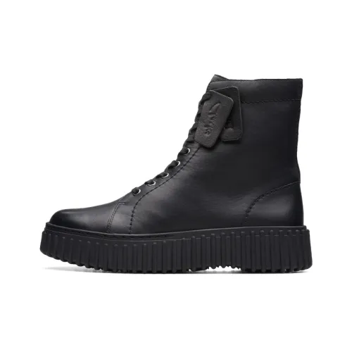 Clarks Street Collection Короткий Мартин Ботинок Женские Черный