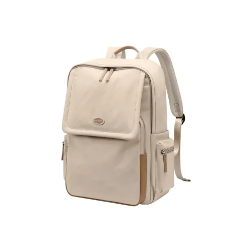 GOLF Ткань Рюкзак Стандартный Женский Абрикос Элегантный Черный