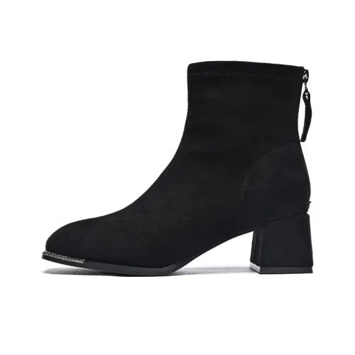 ZHR Грубый каблук Ботильоны 5 см Женские