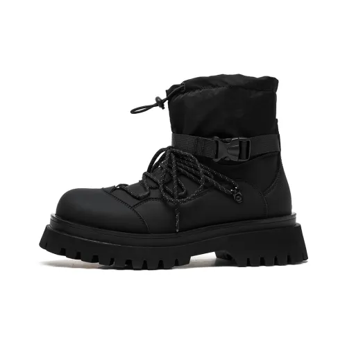 Product B Короткий Мартин Ботин Мужской Черный