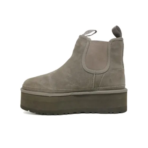 UGG Короткие Снежные Ботинки Женские Серые