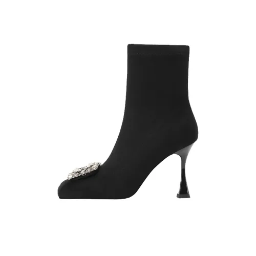 Ботильоны Princess Isabel 8 см женские черные