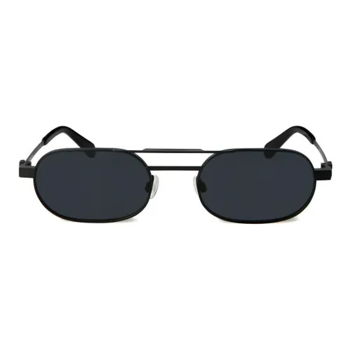 OFF Белый Металл Полиамид Ацетат Aviator Солнцезащитные очки Мужской Черный