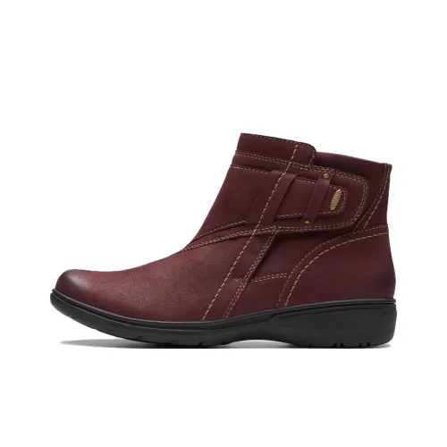 Clarks Ботильоны Женские, цвет бургундский