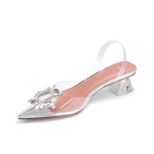 STUDIO LEE Грубый каблук Высокие каблуки 4,5 см Женские Серебряные