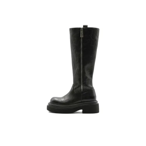 Little Sue Эксклюзивный дизайн модный британский стиль блестящие сапоги Chelsea женские высота до колена