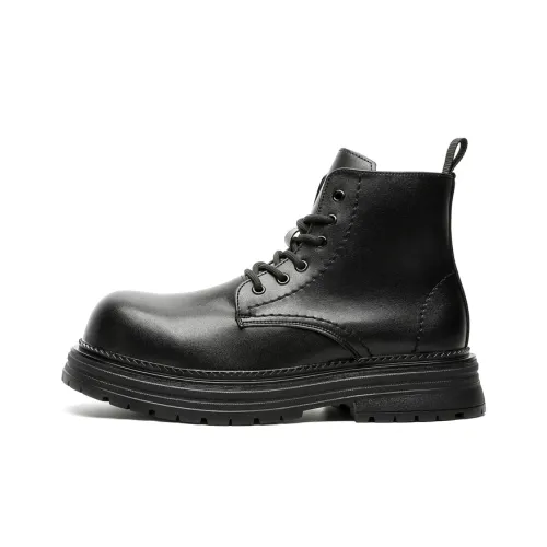 Chi Wolf Короткий Мартин Ботин Мужской Черный