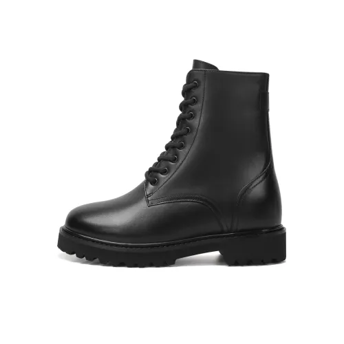 He Jinchang Martin Boot Женские Черный