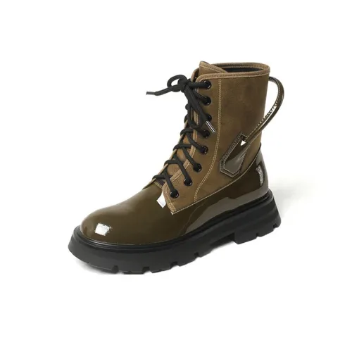 Высококачественная ручная работа серия Crew Мартин ботинок 4CM женский