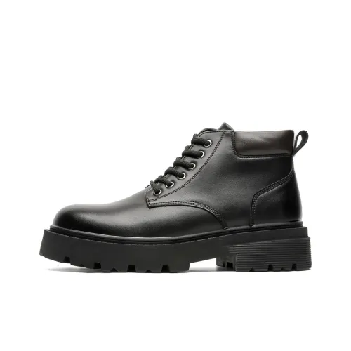 Chi Wolf Короткий MID Голень Мартин Boot Мужской Черный