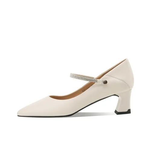 BOERDIQI Грубый каблук Высокие каблуки 5 см Женские Черный